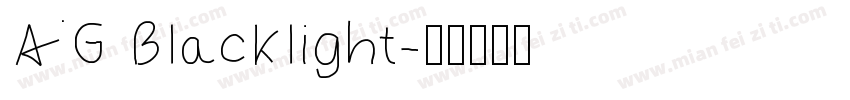 AG Blacklight字体转换
